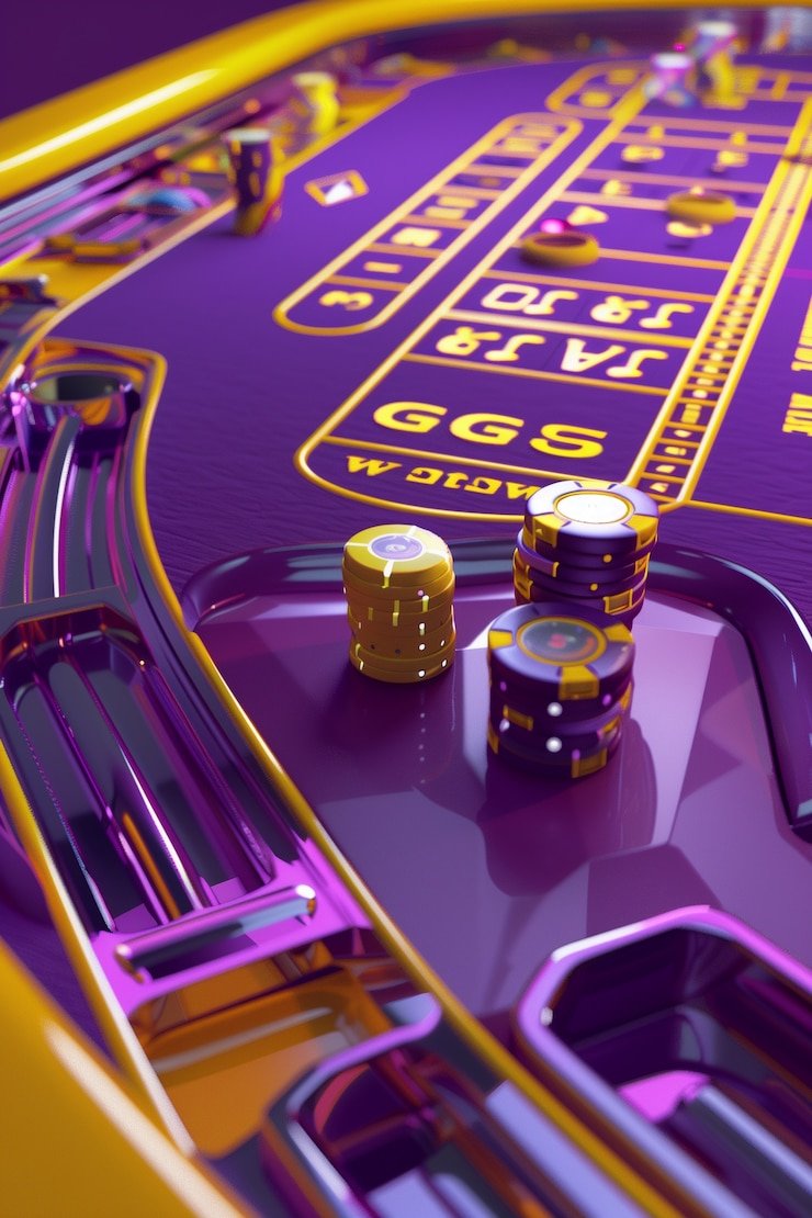 Bright neon casino chips and promo tokens showcasing exciting bonuses on fg7773